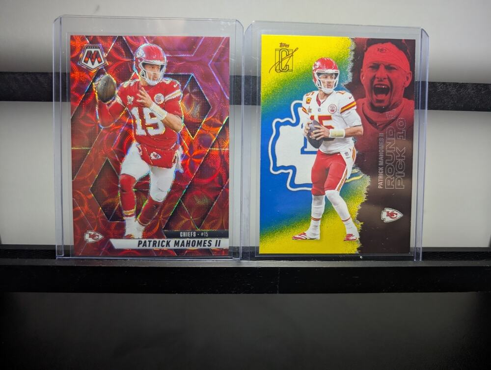 2025 Panini Mosaic Patrick Mahomes II Red Mosaic Prizm #200 Chiefs